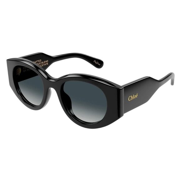 New Authentic  CHLOE Black Square CH0251S 001 Sunglasses Women - Picture 1 of 4